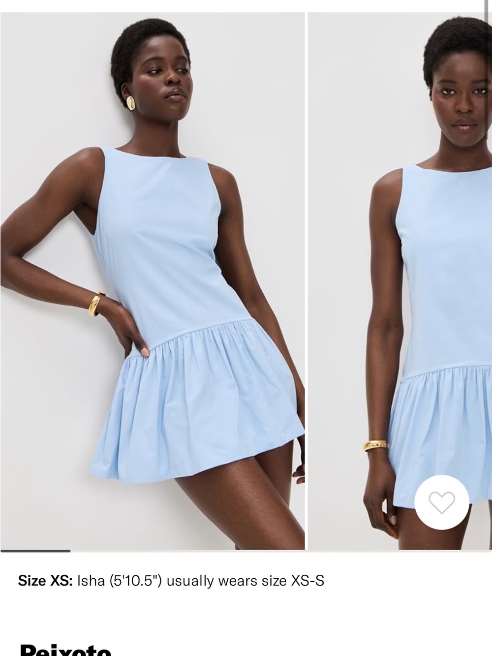 Peixoto Addison Mini Dress in Light Blue